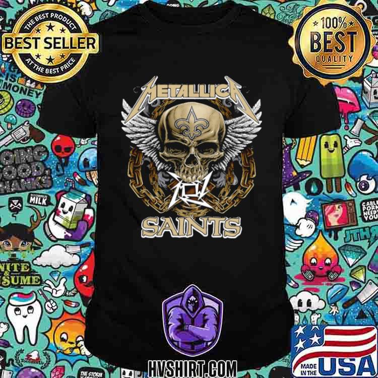 Metallica Skull New Orleans Saints shirt, hoodie, sweater, long sleeve and  tank top