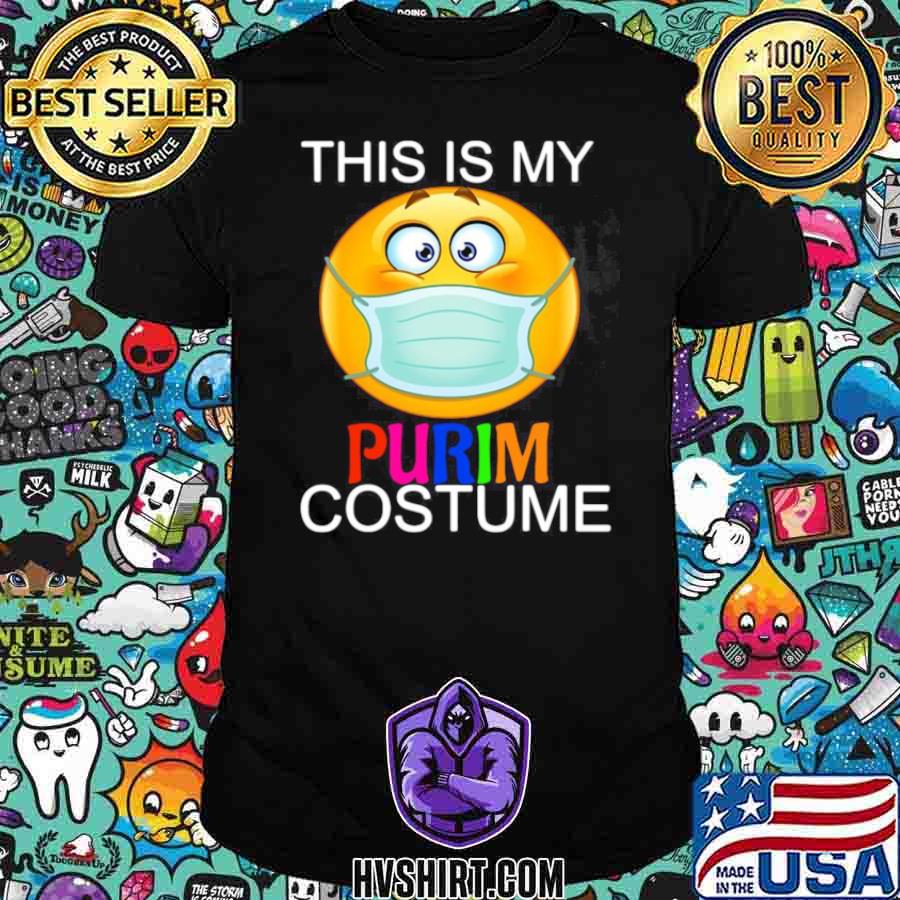 This Is My Happy Purim Costume Funny Jewish Face Mask shirt