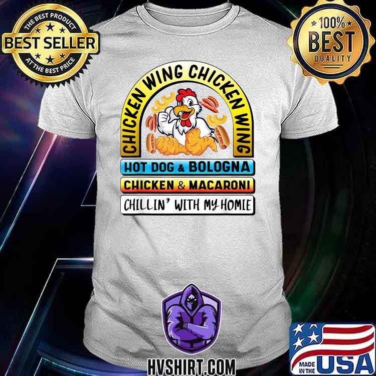 Chicken Wing Chicken Wing Hot Dog and Bologna Hotdog T-Shirt