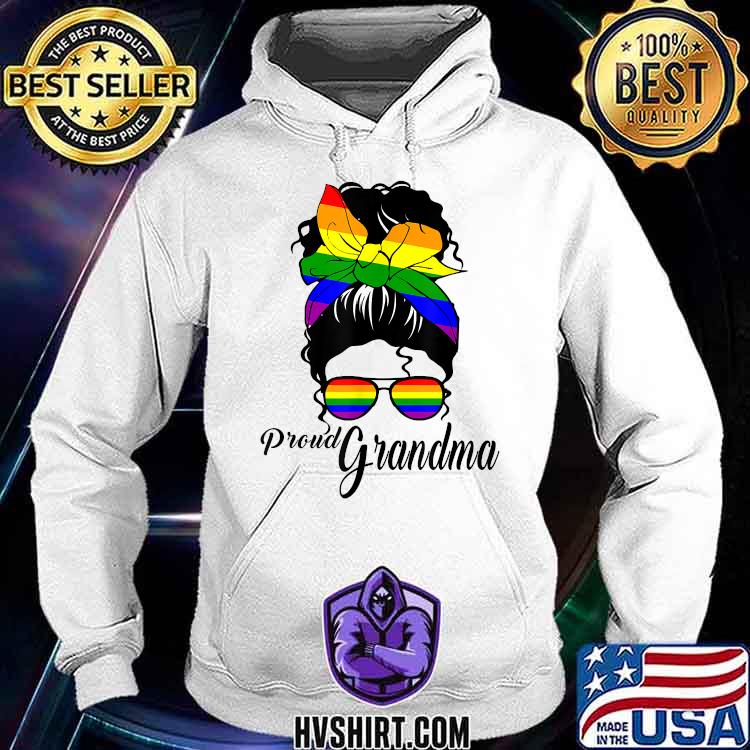 Proud Grandma Mothers Day Gay Pride LGBT-Q Grandmom T-Shirt Hoodie