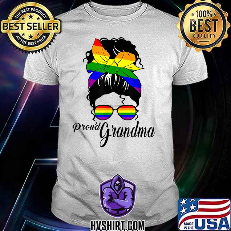 Proud Grandma Mothers Day Gay Pride LGBT-Q Grandmom T-Shirt