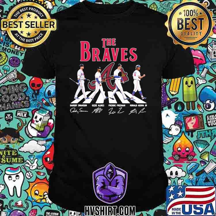 The Braves abbey road signature shirt, hoodie, sweater, long sleeve and  tank top