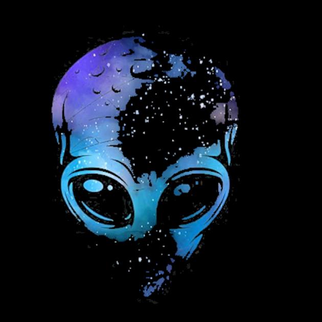 18x18 Best Alien Gifts Extraterrestial UFO Fiction Stuff Cool Alien Art for Men Dad Green Head Galaxy Outer Space Throw Pillow Multicolor