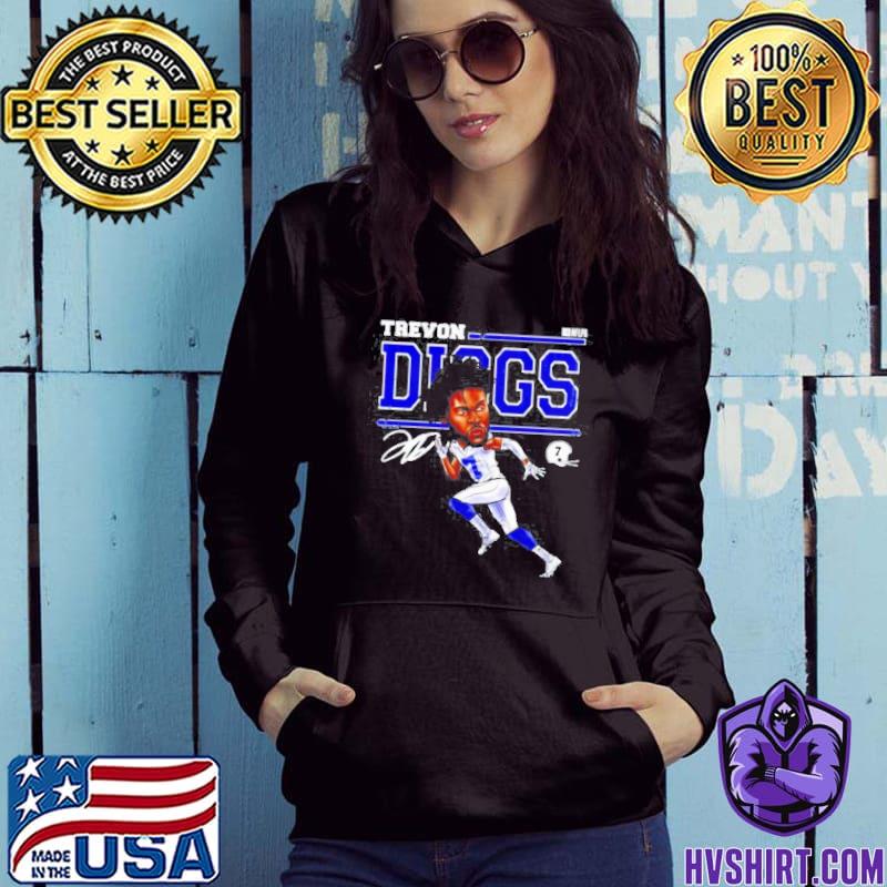 Dallas Cowboys trevon diggs cartoon signature shirt, hoodie