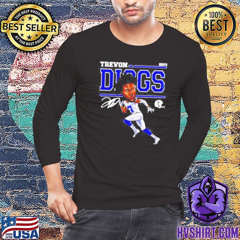 Dallas Cowboys Trevon Diggs cartoon signature shirt, hoodie, sweater and  v-neck t-shirt