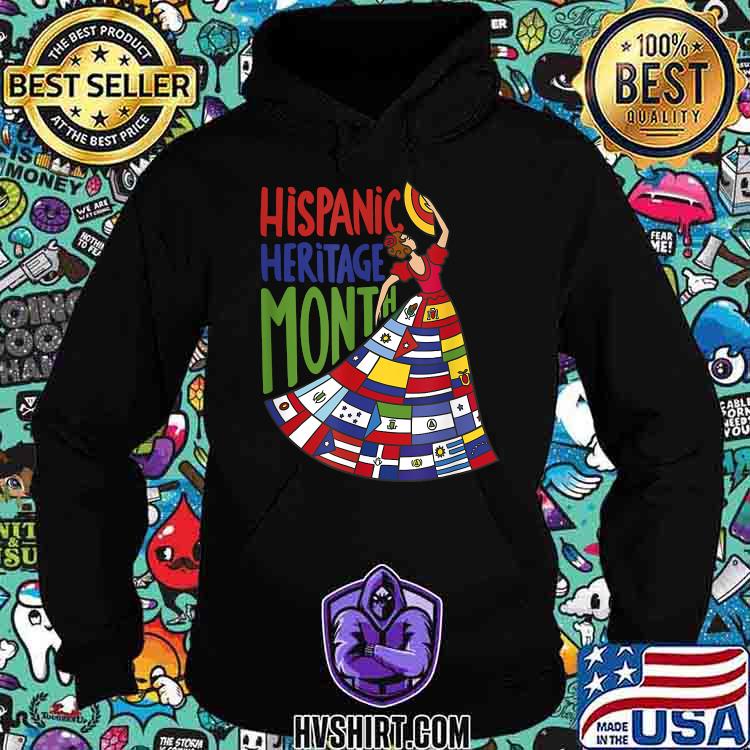 Hispanic Heritage Month Dancing Woman Latin American Flags | Essential  T-Shirt