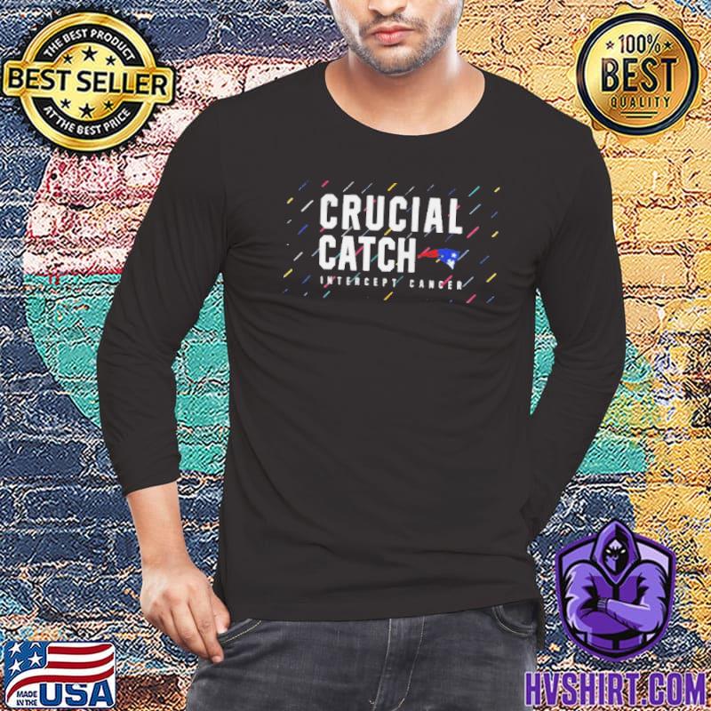 New England Patriots 2021 crucial catch intercept cancer shirt, hoodie,  sweater, long sleeve and tank top