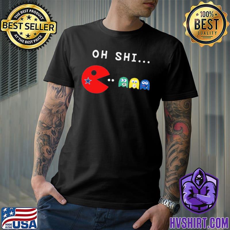 Oh Shi Pac-Man Pittsburgh Steelers Vs New Orleans Saints San Francisco  49ers and Green Bay Packers shirt, hoodie, tank top, sweater and long  sleeve t-shirt