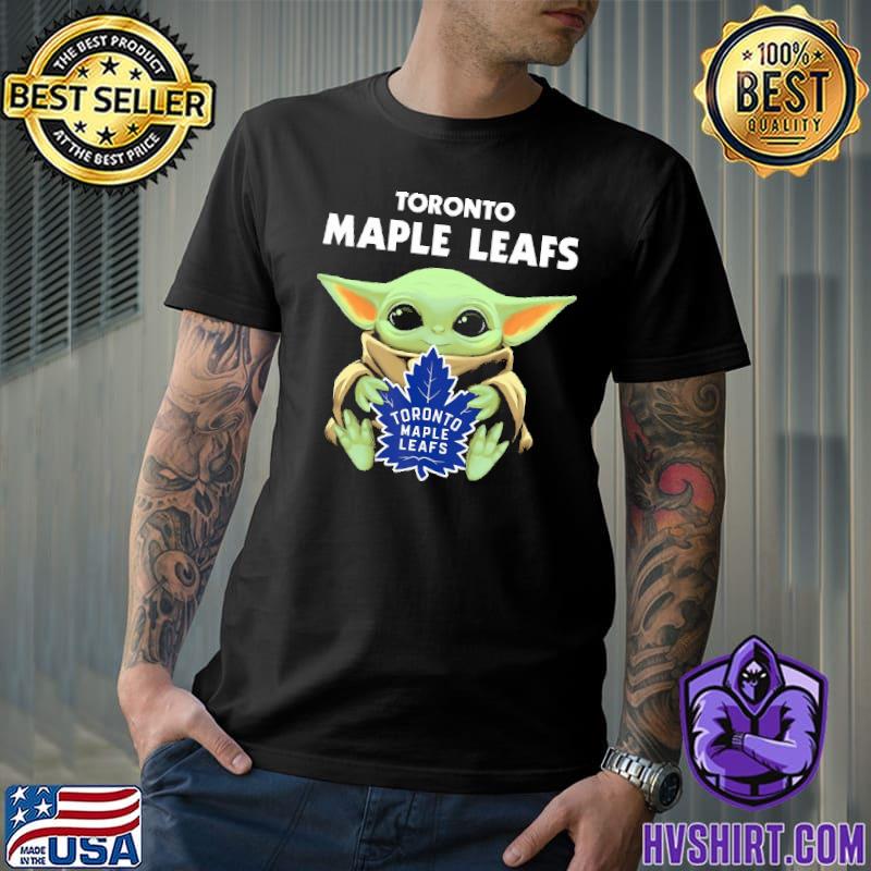 NHL Hockey Toronto Maple Leafs Star Wars Baby Yoda Shirt T Shirt