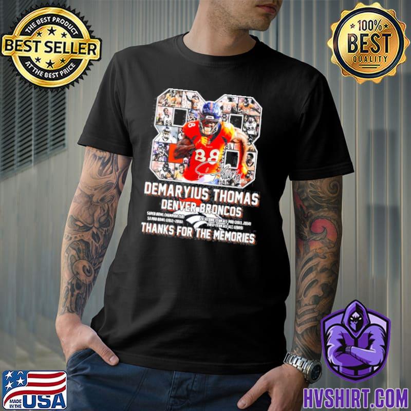 Demaryius Thomas Denver Broncos Thank You For The Memories Shirt -  High-Quality Printed Brand