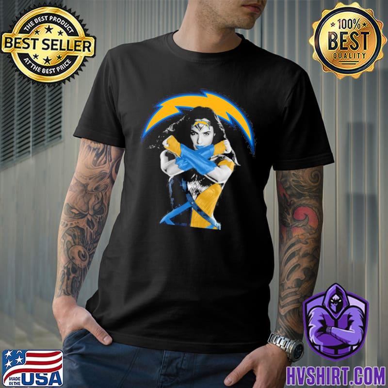 Wonder Woman And Los Angeles Chargers T Shirts, Hoodies, Sweatshirts &  Merch