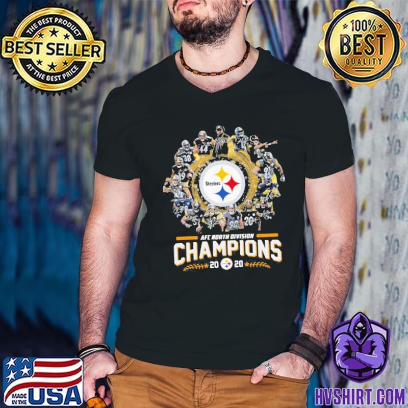 Pittsburgh Steelers AFC North Division Champion 2020 signatures t-shirt,  hoodie, longsleeve tee, sweater