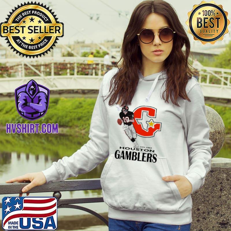 Houston gamblers usfl retro Football design shirt, hoodie, sweater, long  sleeve and tank top