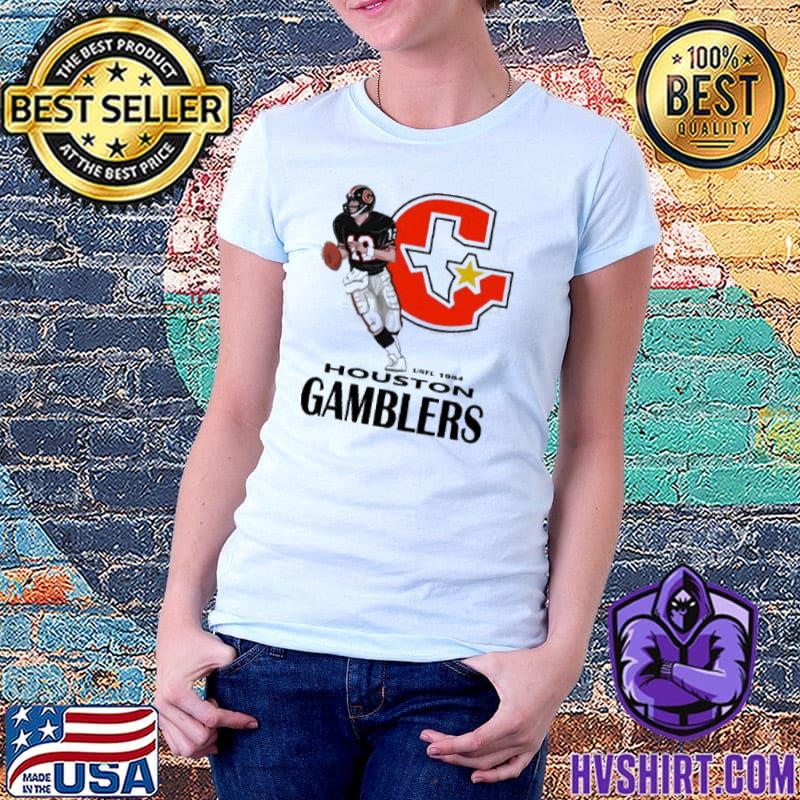 Houston Gamblers Logo Grey Youth Premium T-Shirt