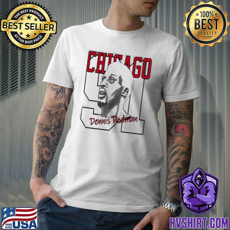 Dennis Rodman Football Chicago Bears Design Unisex T-Shirt