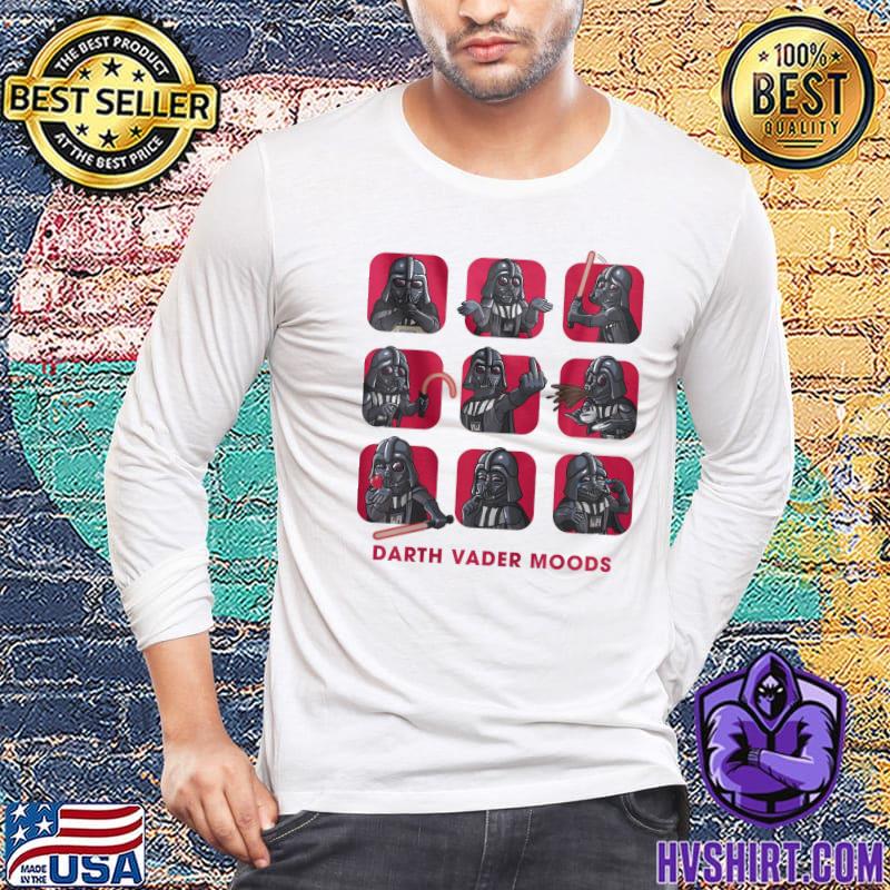 Star wars darth Vader moods cute emotions box up shirt hoodie sweater long sleeve and tank top