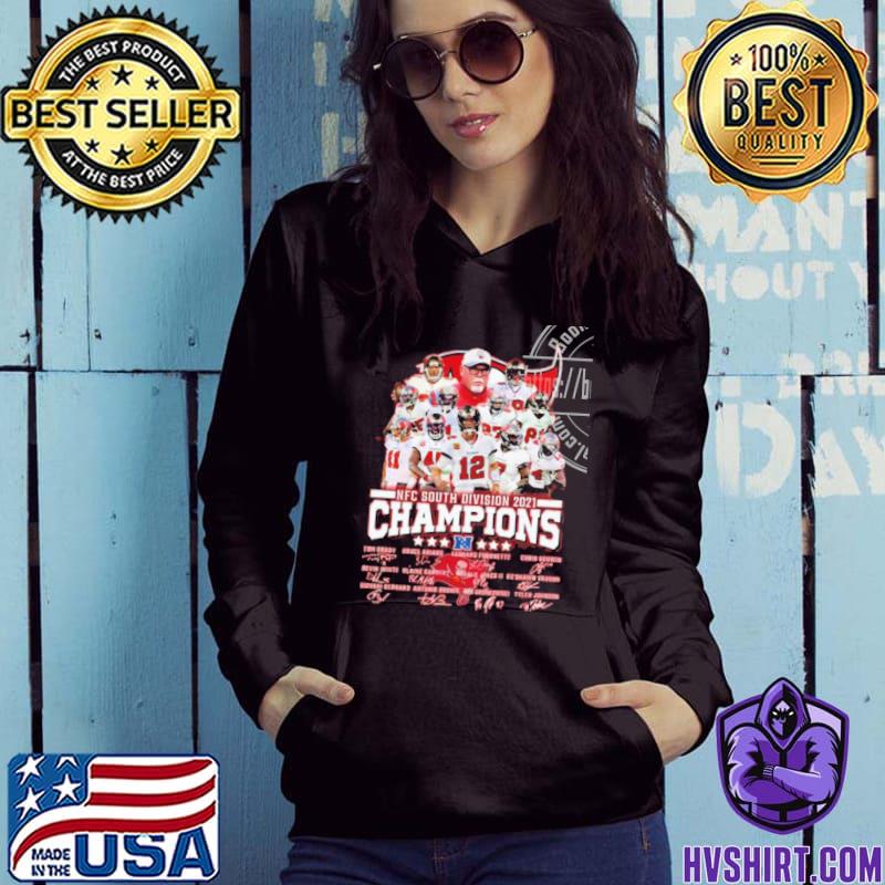 Coach for tampa bay buccaneers team wins nfc south champions signatures  shirt, hoodie, sweater, long sleeve and tank top