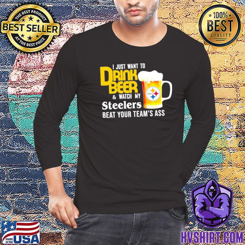 Pittsburgh Steelers Shirt Steelers Cold Beer Drinking Shirt 