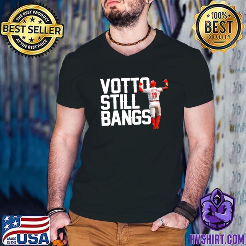  Joey Votto - Votto Still Bangs - Cincinnati Baseball T-Shirt :  Sports & Outdoors