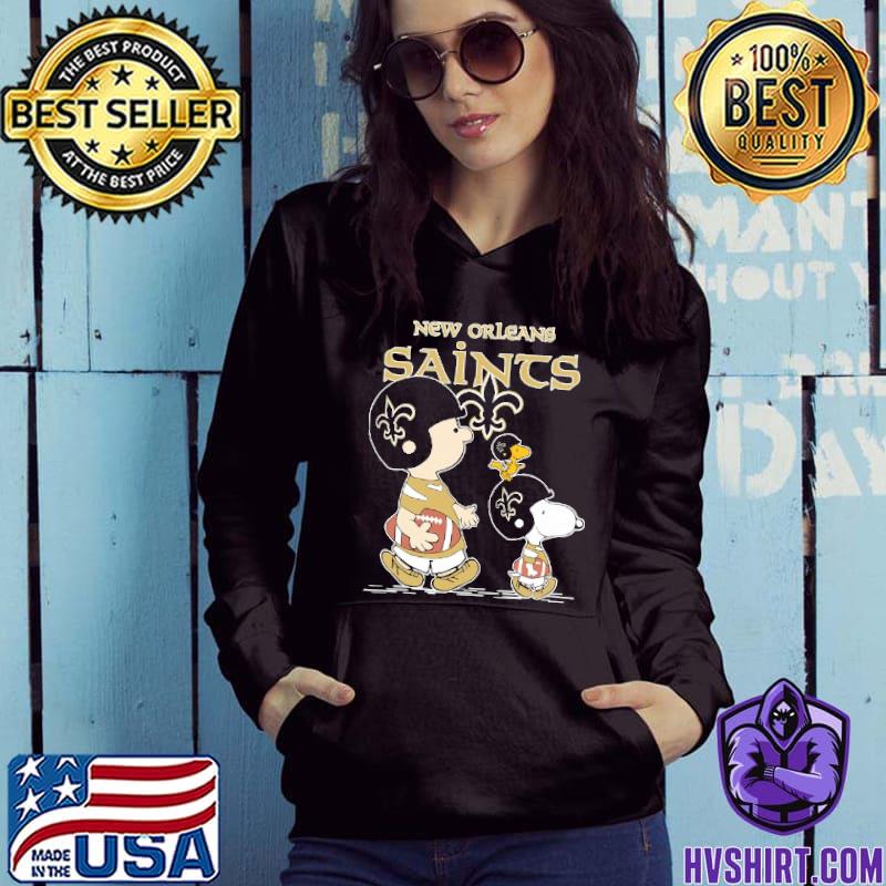 New Orleans Saints Let's Play Football Together Snoopy NFL Hoodie