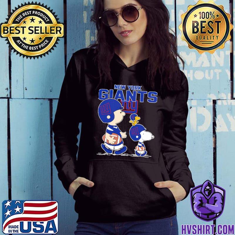 New York Giants Let's Play Football Together Snoopy NFL Women's V