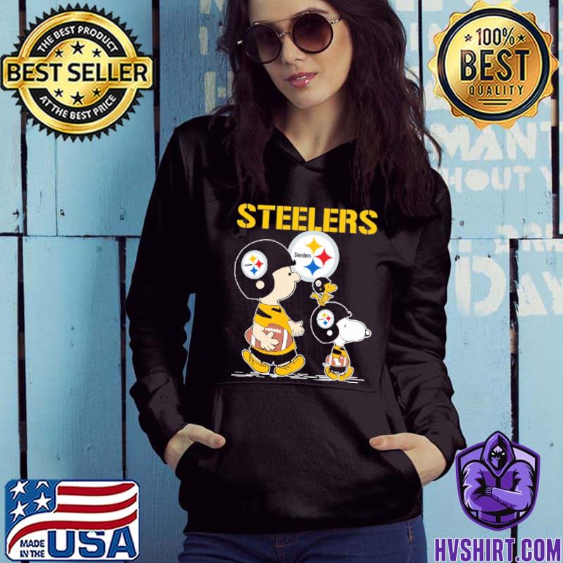 PITTSBURGH STEELERS Let's Play Football Together Snoopy NFL Youth T-Shirt 