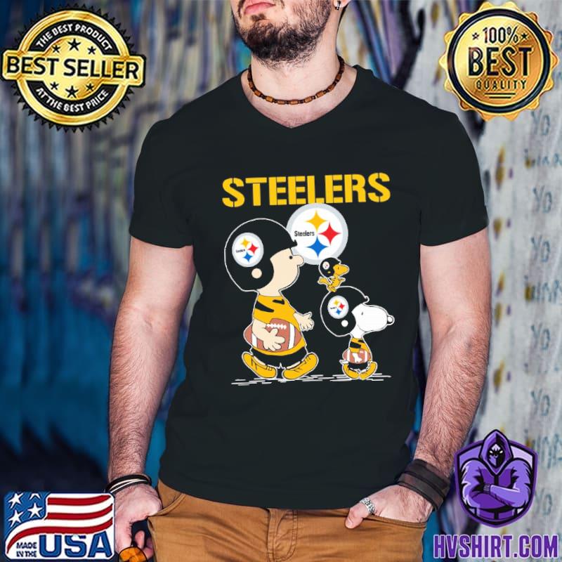 Pittsburgh Steelers Lets Play Football Together Snoopy T-Shirt - T-shirts  Low Price