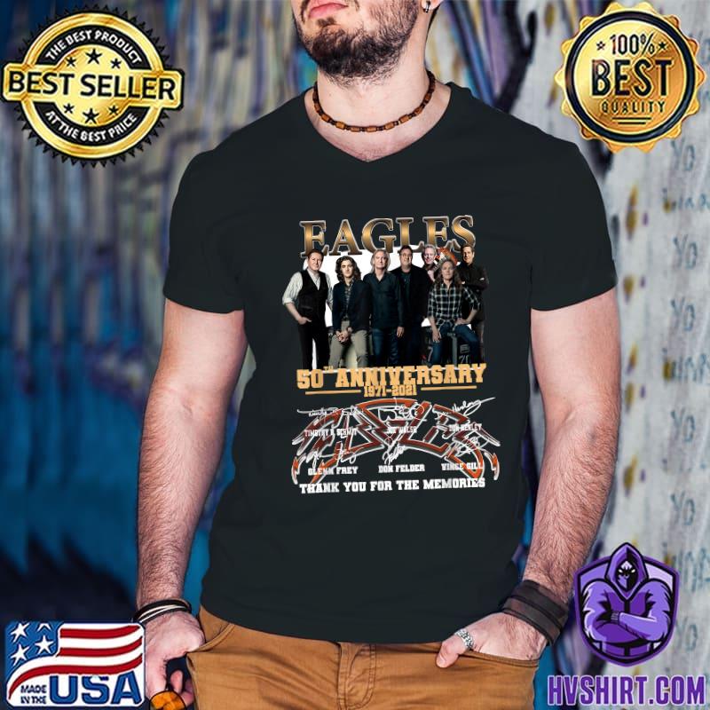 Best Eagles band 50th anniversary 1971-2021 thank you for the memories shirt