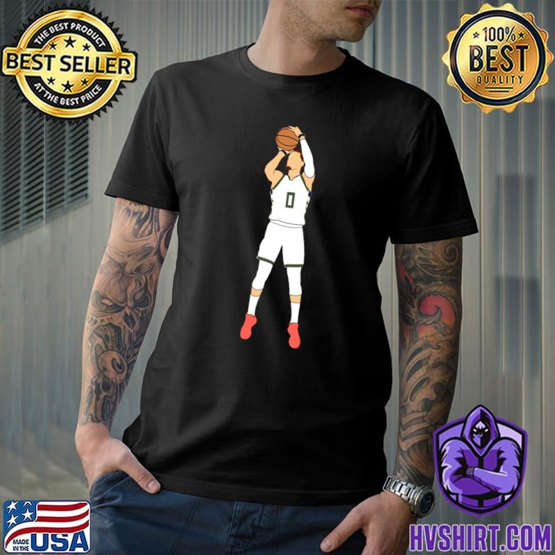 Donte DiVincenzo - Bucks Jersey T-Shirt cat shirts heavyweight t shirts  hippie clothes Men's t-shirts