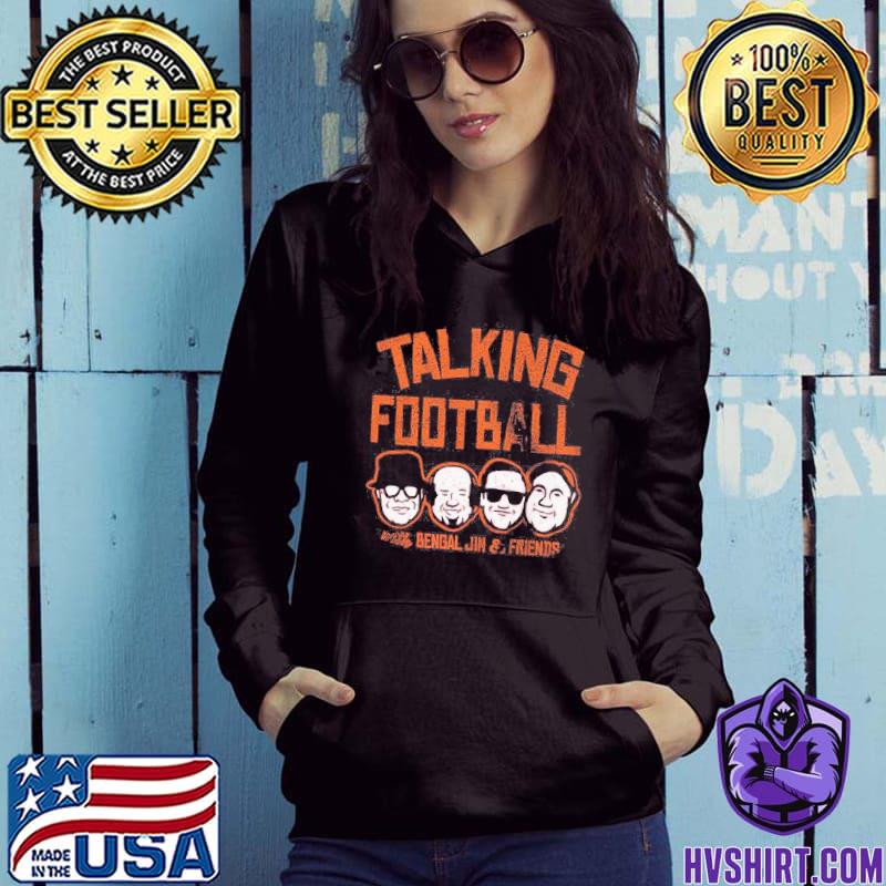 Ken Anderson Foundation Talking Football with Bengal Jim and Friends Logo Tee | Cincy Shirts Unisex T-Shirt / White / 2x