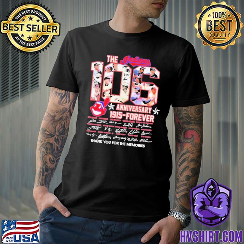 Cleveland Indians T Shirt 1915 forever 106 Anniversary Thank You