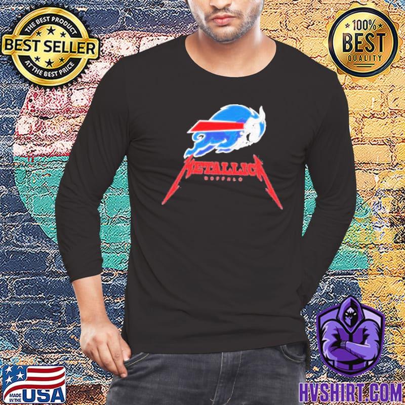 Skull metallica Buffalo Bills logo 2022 shirt, hoodie, sweater, long sleeve  and tank top