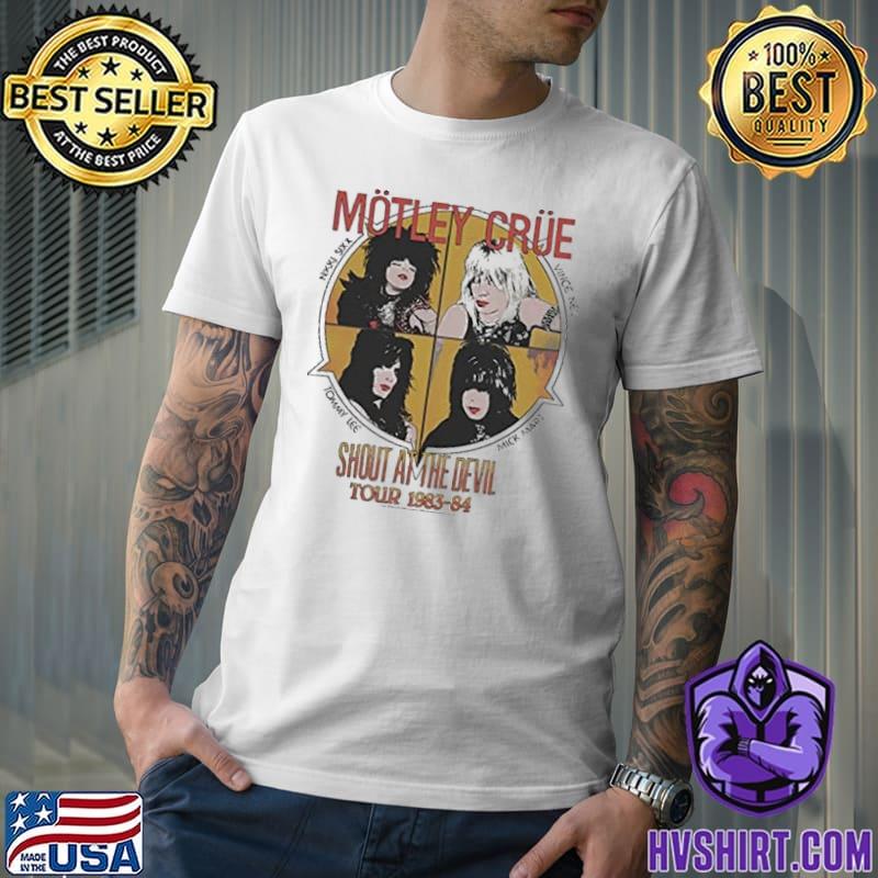Motley Crue World Tour 1983 84 Shout At the Devil Shirt