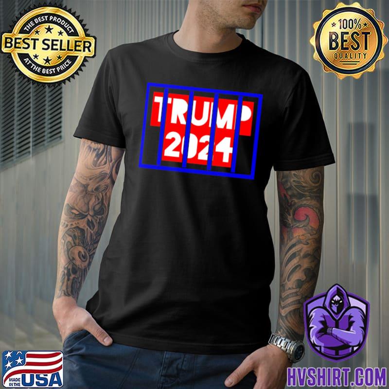 Trump 2024 jail art classic shirt