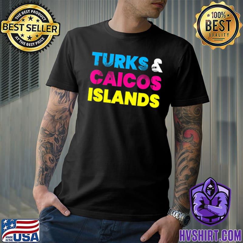 Turks and caicos Islands colorful vacation classic shirt