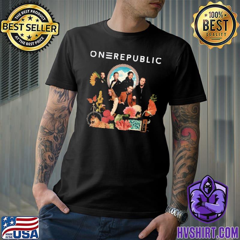 Vintage retro onerepublic pop band graphic classic shirt