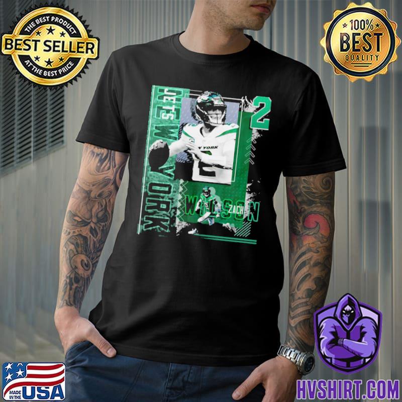 Zach wilson Football paper graphic style classic shirt