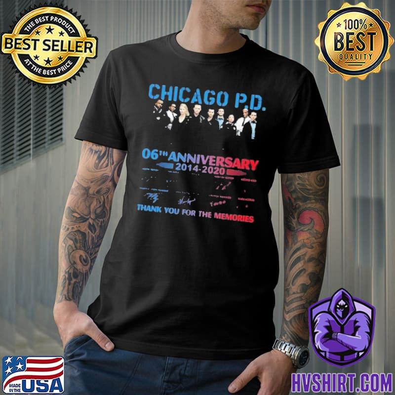 Chicago PD 06th anniversary thank for memories signatures shirt