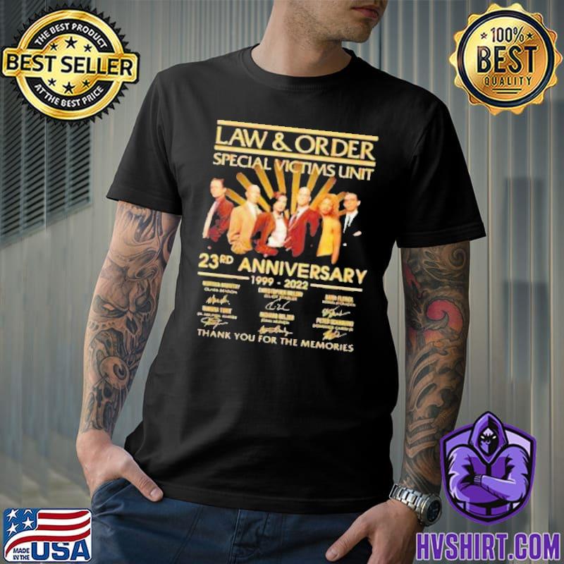 Law order special victims unit 23rd anniversary thank for memories signatures shirt