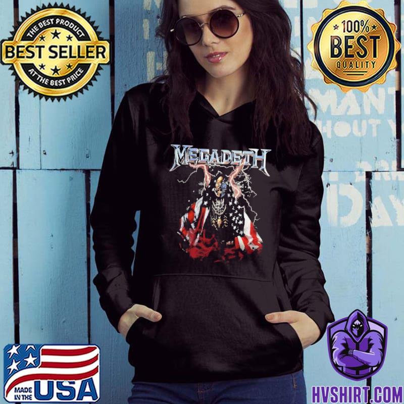 Megadeth Skull American Flag Shirt, hoodie, sweater, long sleeve and tank  top