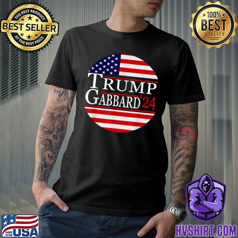 Donald Trump Tulsi Gabbard 2024 American Flag T-Shirt