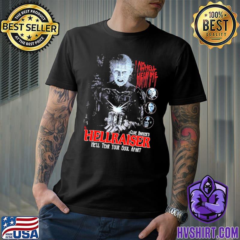 I am in hell help me hellraiser graphic shirt