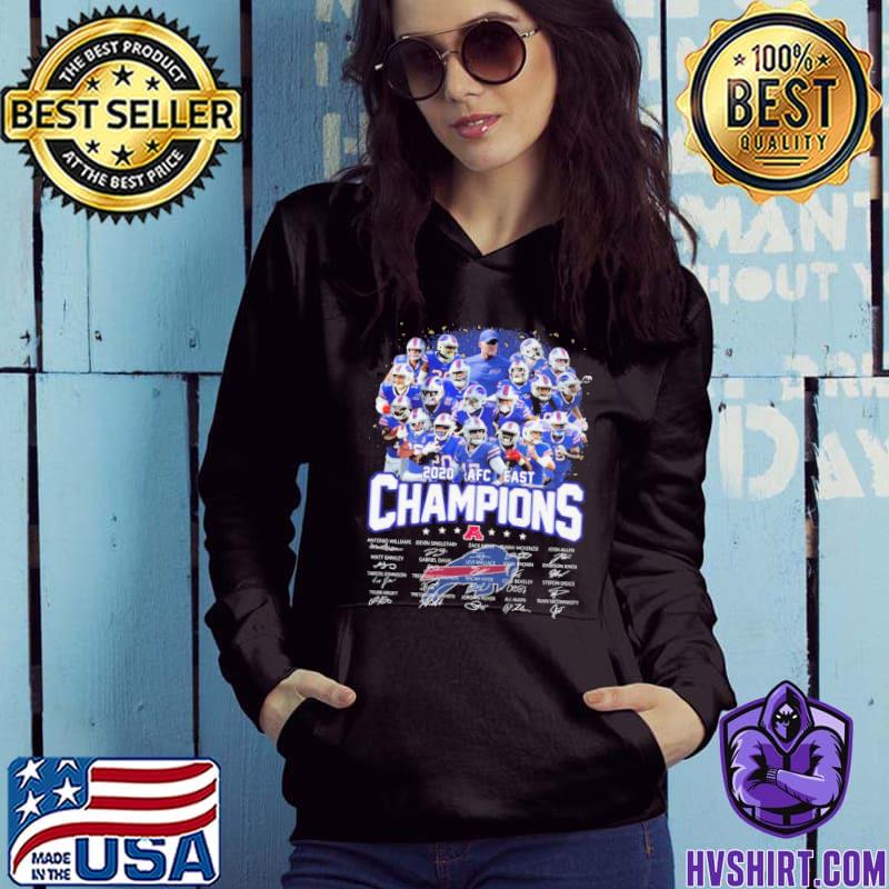 Buy Buffalo Bills AFC east division CHampion 2020 signature shirt For Free  Shipping CUSTOM XMAS PRODUCT COMPANY