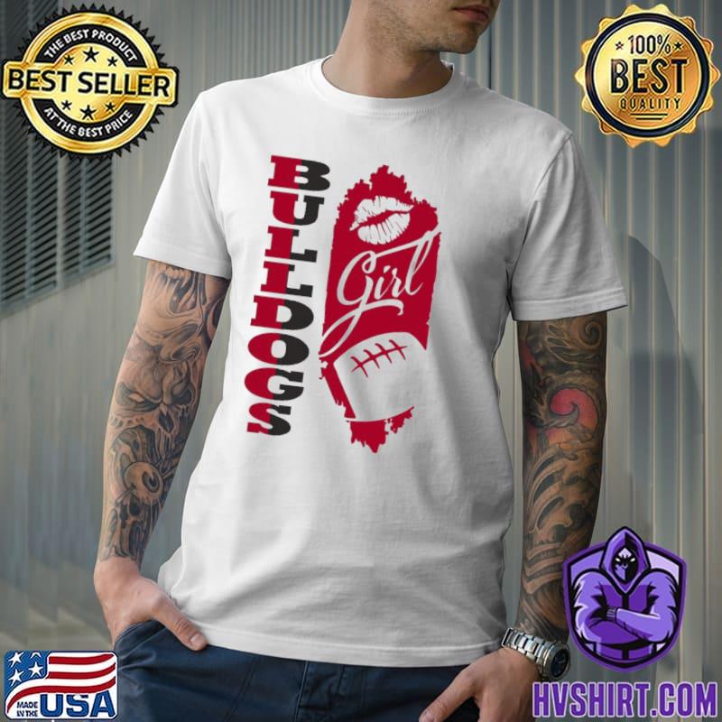 Bulldogs Girl Lip Baseball Shirt