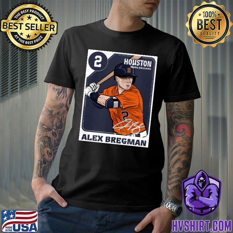 Baseball Houston Astros Alex Bregman Signature T-Shirt Gift For