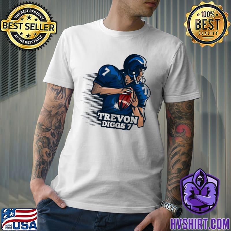 Number 7 fanart trevon diggs classic shirt, hoodie, sweater, long