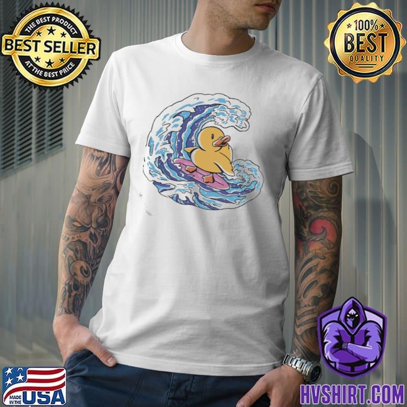 Rubber duck surfing trending shirt
