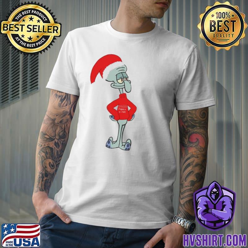 Squidward spongebob christmas trending shirt