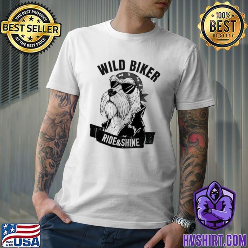 Standard schnauzer wild biker ride and shine trending classic shirt