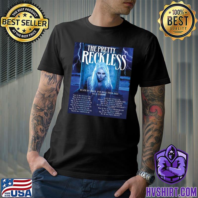 The pretty reckless concert death by rock and roll uk tour 2022 shirt